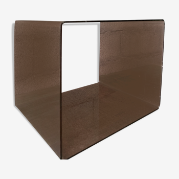 Case cube shelf coffee table plexiglass smoked (3 available)