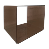 Case cube shelf coffee table plexiglass smoked (3 available)