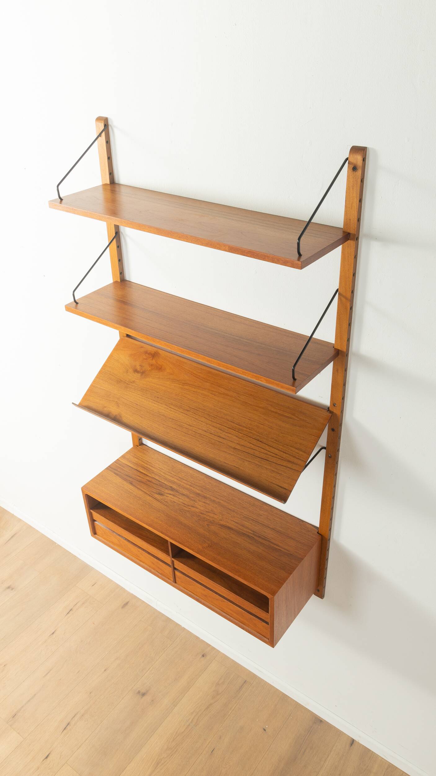 Étagère élégante par Poul Cadovius, années 1950, teck, Danemark