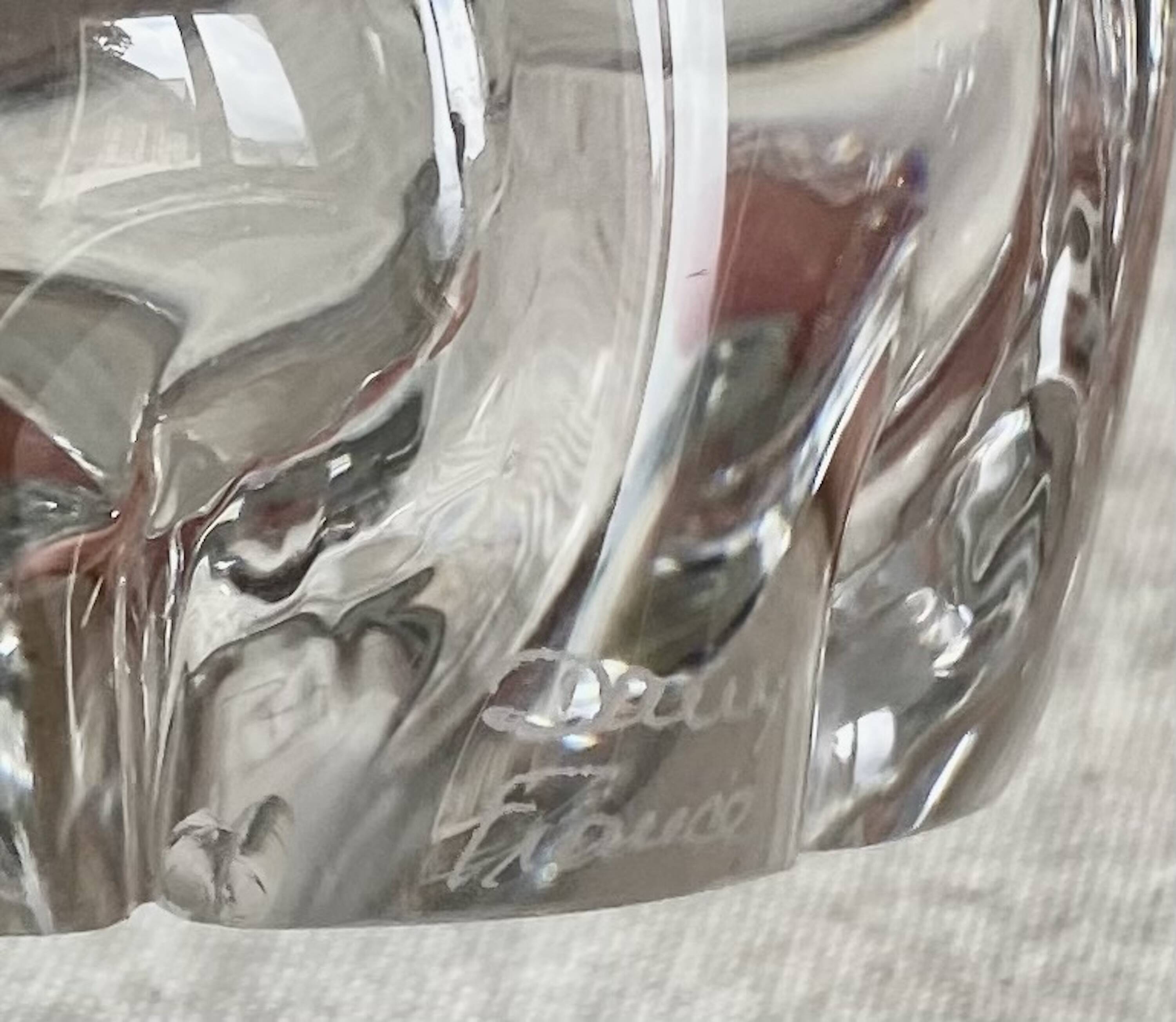 Vintage DAUM crystal vase from the 1960s