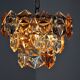 Two-coloured Kinkeldey chandelier, 3 floors, 1970, Germany