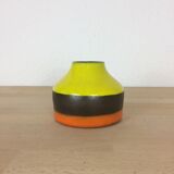 Tricolor ceramic vase