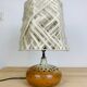 Lamp sandstone lampshade wool workshop 7 suns by Bernadette Ver Eecke Scherrer