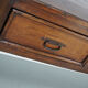 Antique french rustic farmhouse fruitwood & oak side table