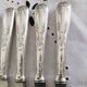 Set of 12 vintage knives, stainless steel blade and silver handle + box