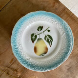Set of 6 Clairefontaine Graves pear slip plates