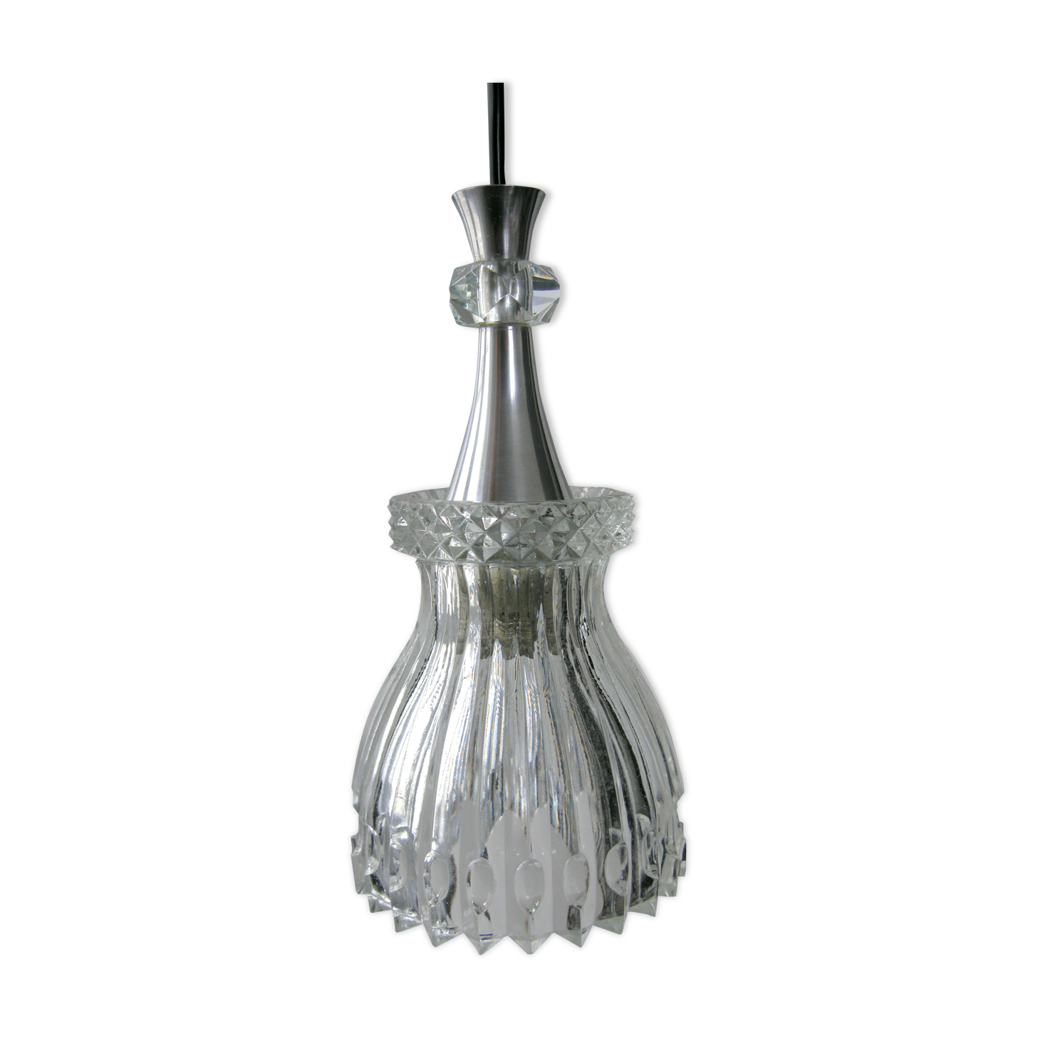 Suspension vintage 1960 verre