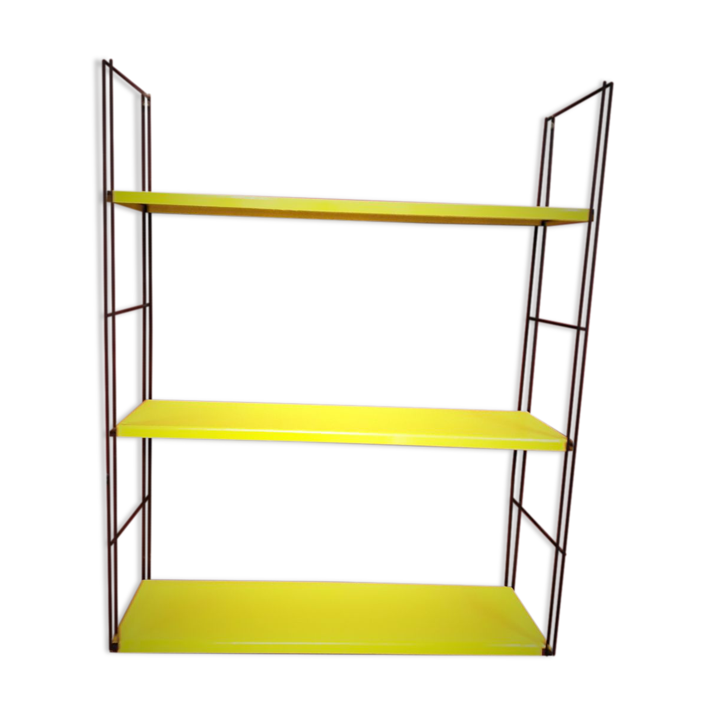 Etagere string metal yellow rising strier gold 59x47x15,5