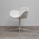 Chaise en simili cuir blanc