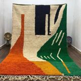Traditional handmade Berber wool rug, size 150 x 250 cm