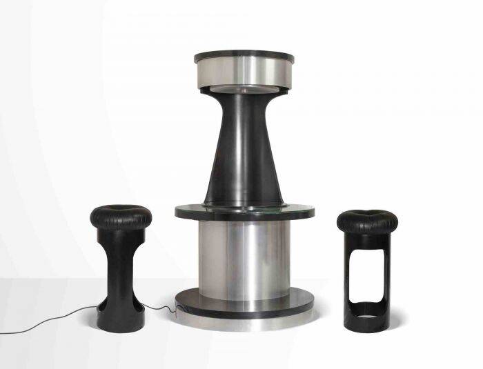 Motorized bar attr. Willy Rizzo, 1970's