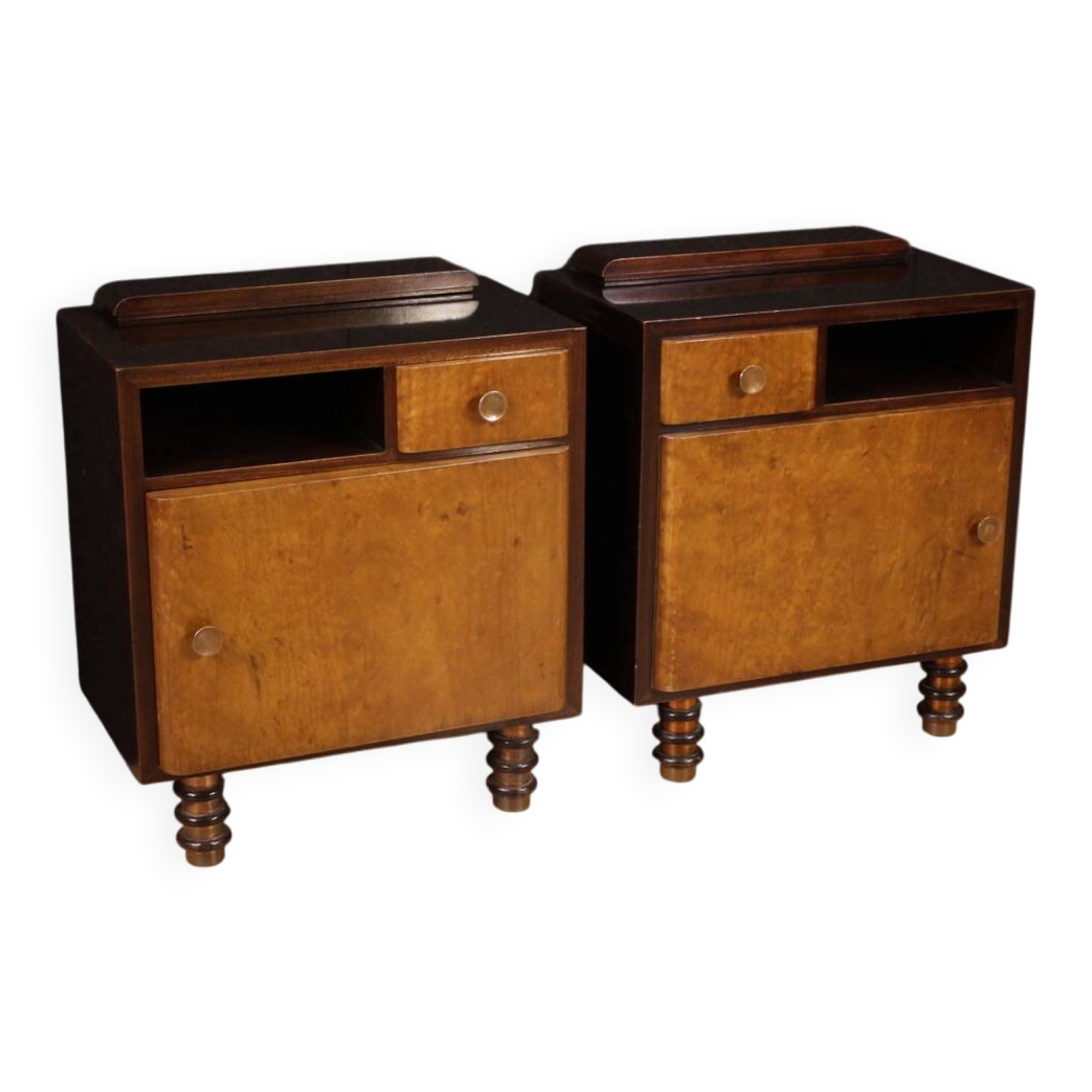 Pair of Italian bedside tables from the 1960s