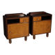 Paire de tables de chevet italiennes, années 1960
