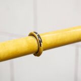 Carrello metallo laccato e vetro con vassoio Italia Anni '50