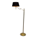 Reading Floor Lamp with Adjustable Arm in Gold Brass. French Work. Vers