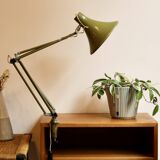 Olive green workshop lamp 1960