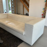 Designer leather sofa