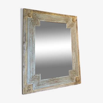Louis XVI style mirror in carved wood
