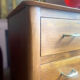 Commode vintage pieds compas en chêne