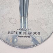 Crystal Champagne Flutes in Holder by Philippe Di Meo for Moët & Chandon, 1980s, Set of 2
