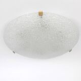 Large frosted glass ceiling light by Kalmar, Austria, 1960s.