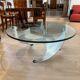 Table basse en aluminium et verre par Knut Hesterberg pour Ronald Schmitt, Allemagne, années 1960.
