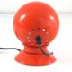 Lampe de chevet à boule rouge vintage scandinave originale Abo Randers