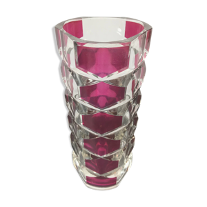 Vase design verre transparent