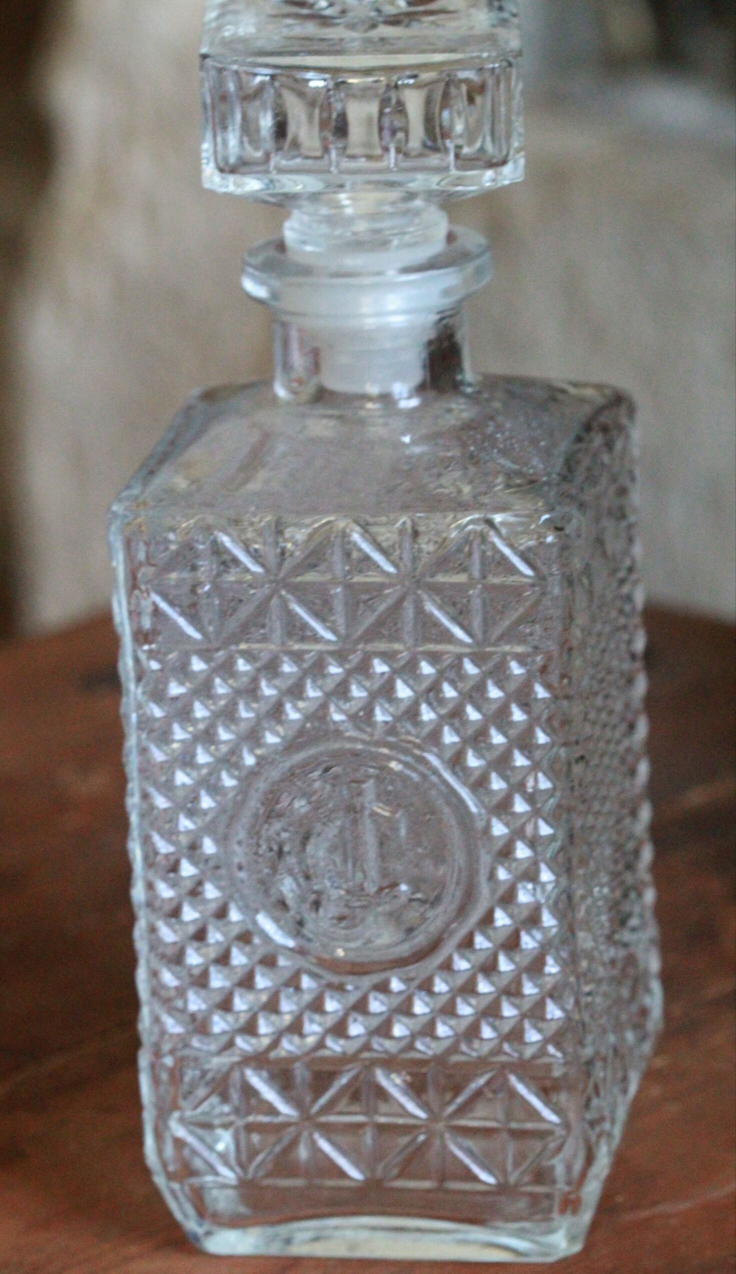 Old whisky decanter