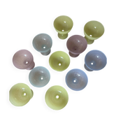 Set of 11 Luminarc / Arcoroc Pastel ice cream bowls.