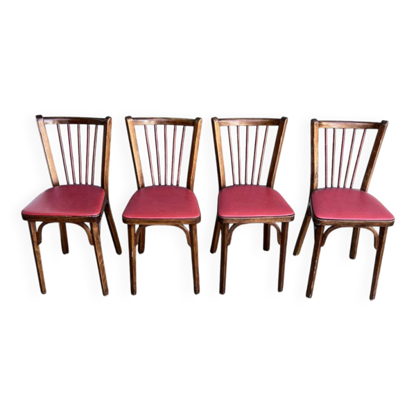 (Lot) 4 Chaises Bistrot Baumann