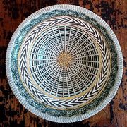 Earthenware fruit bowl - signed and numbered under the base