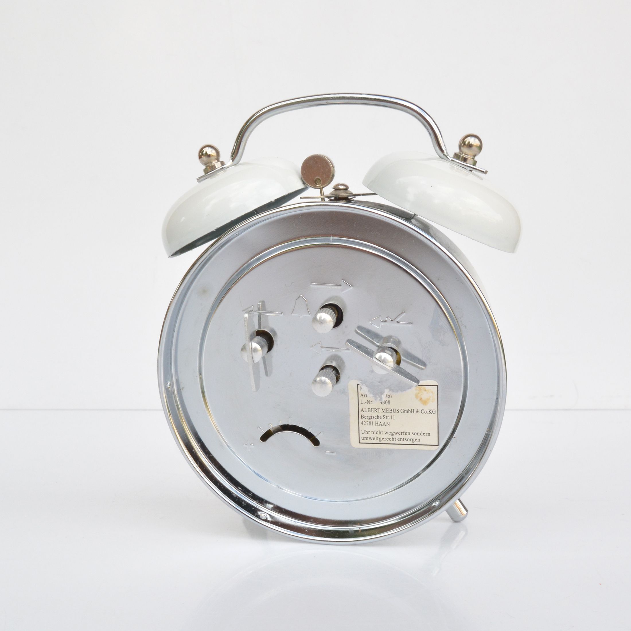 Mechanical alarm clock Mebus, Germany 1970s