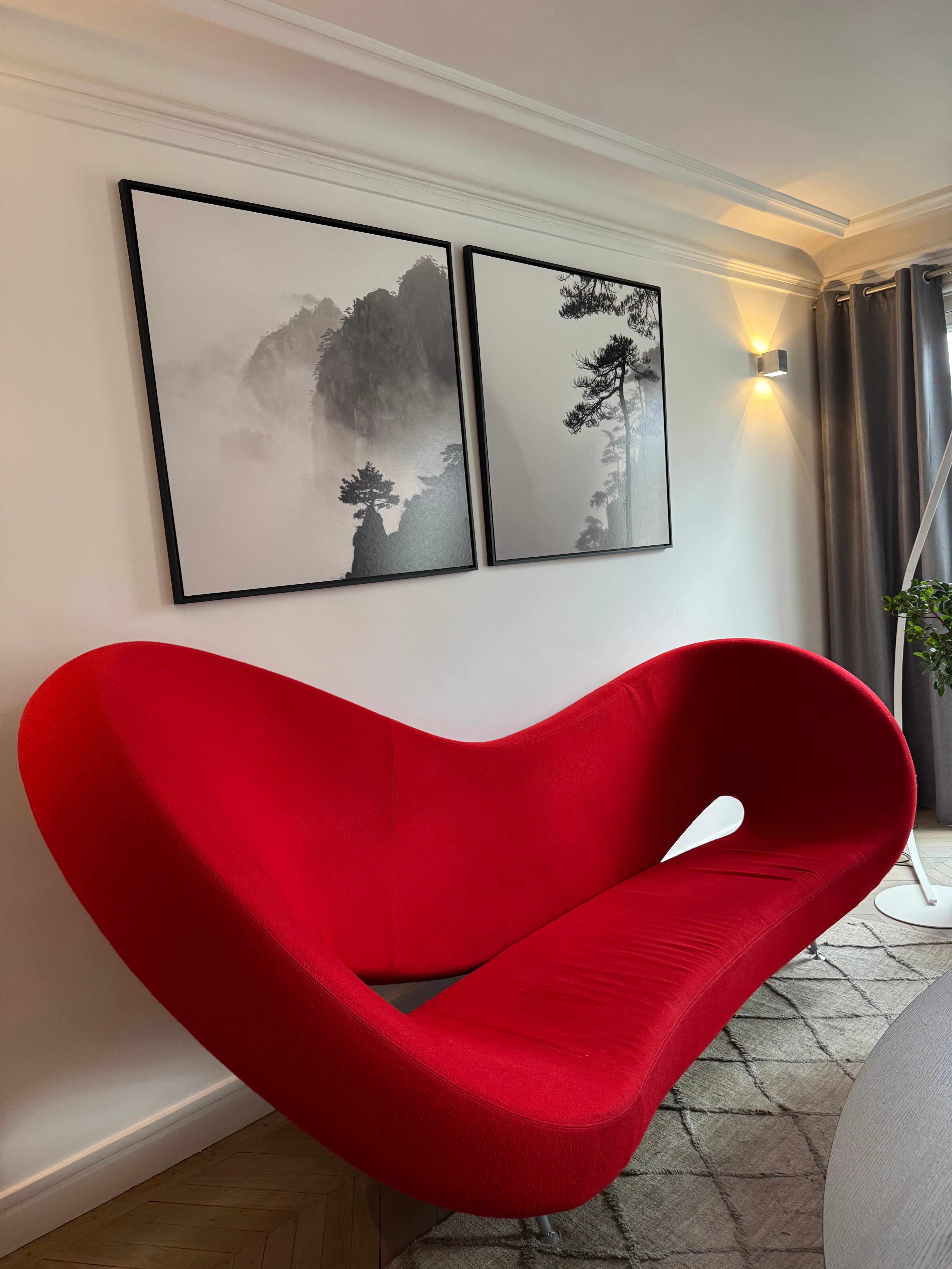 Ron Arad – “Victoria & Albert” Sofa – Moroso – Iconic design – Red