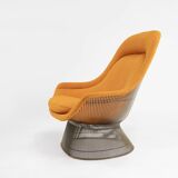 Model 1705 easy chair and ottoman set by Warren Platner for Knoll