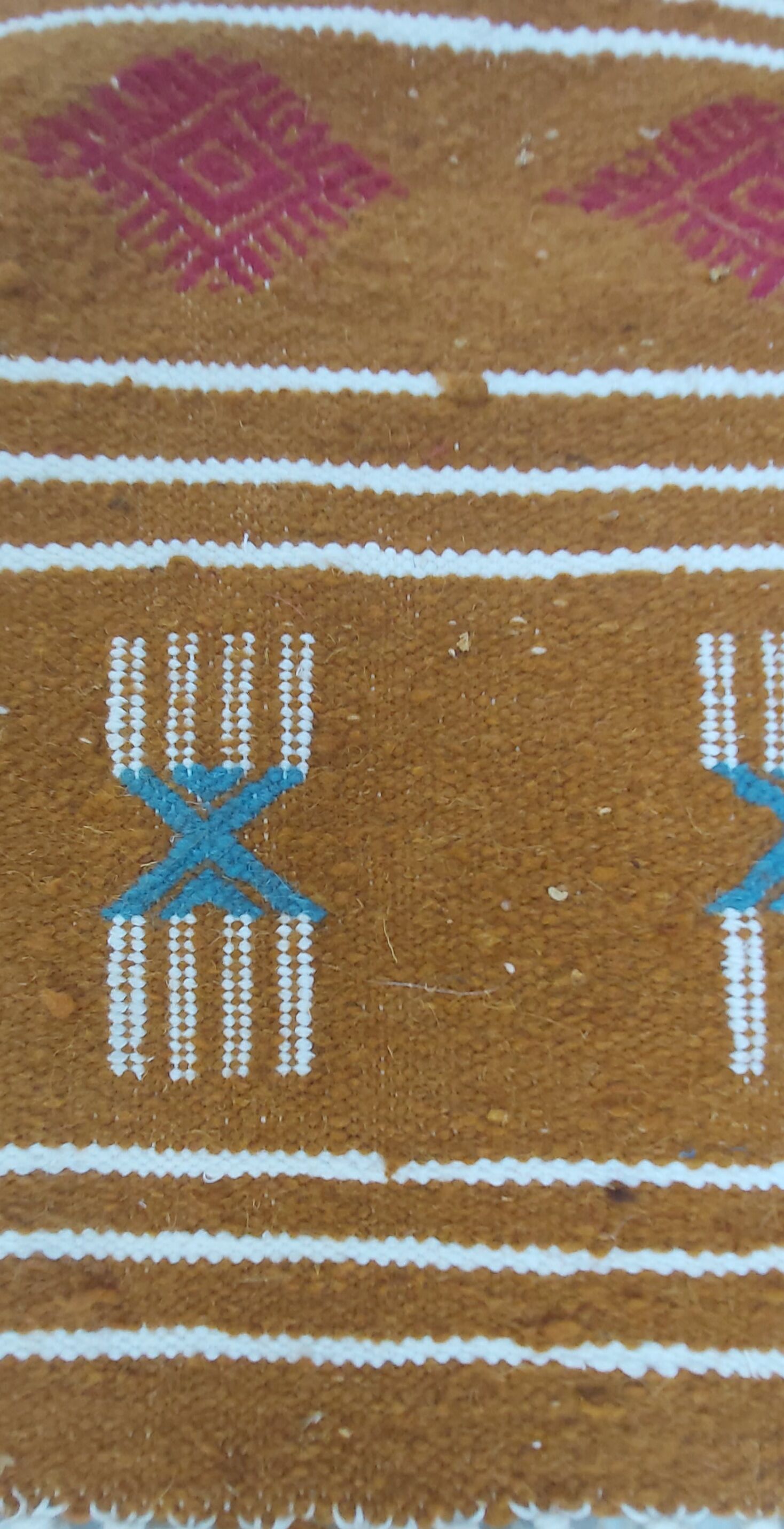 Tapis kilim multicolore fait main traditionnel