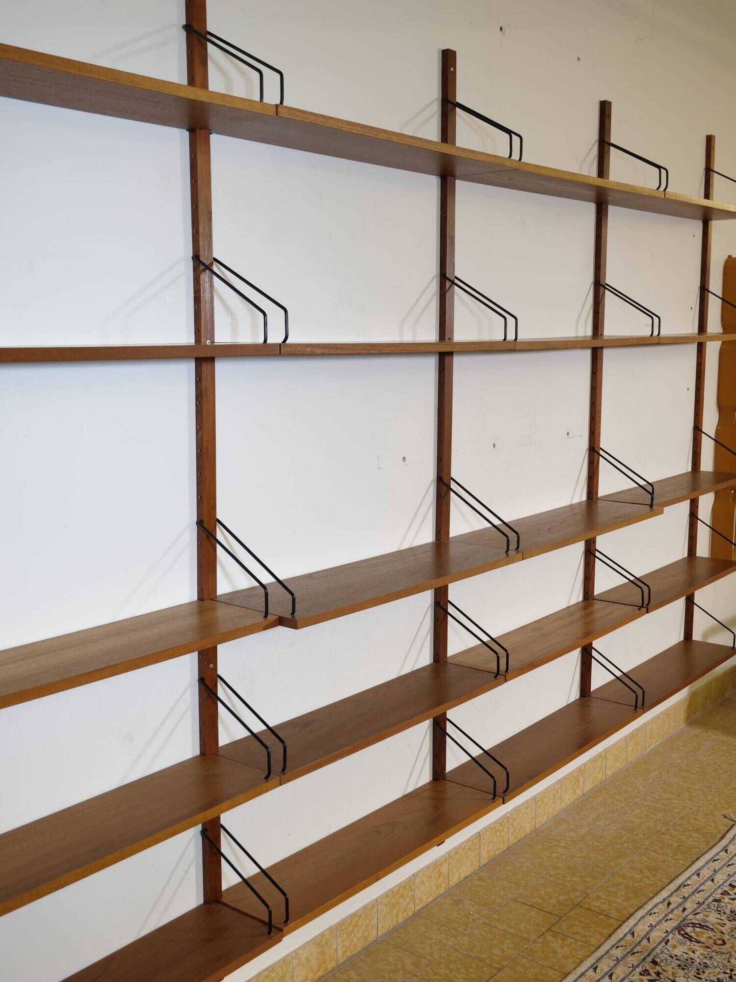 Shelving System in Teak by Poul Cadovius, Royal Model, Set of 25, 1960s
