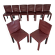 Set of 8 Arcadia chairs designed by Paolo Piva for B&B Italia from the 1980s.