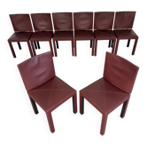 Set of 8 Arcadia chairs designed by Paolo Piva for B&B Italia from the 1980s.