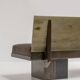 Sculptural Post-Modern Steel Sofa, France 1980s