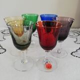 Set Italian vintage alcohol glasses