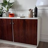 Vintage four-door buffet in rosewood.