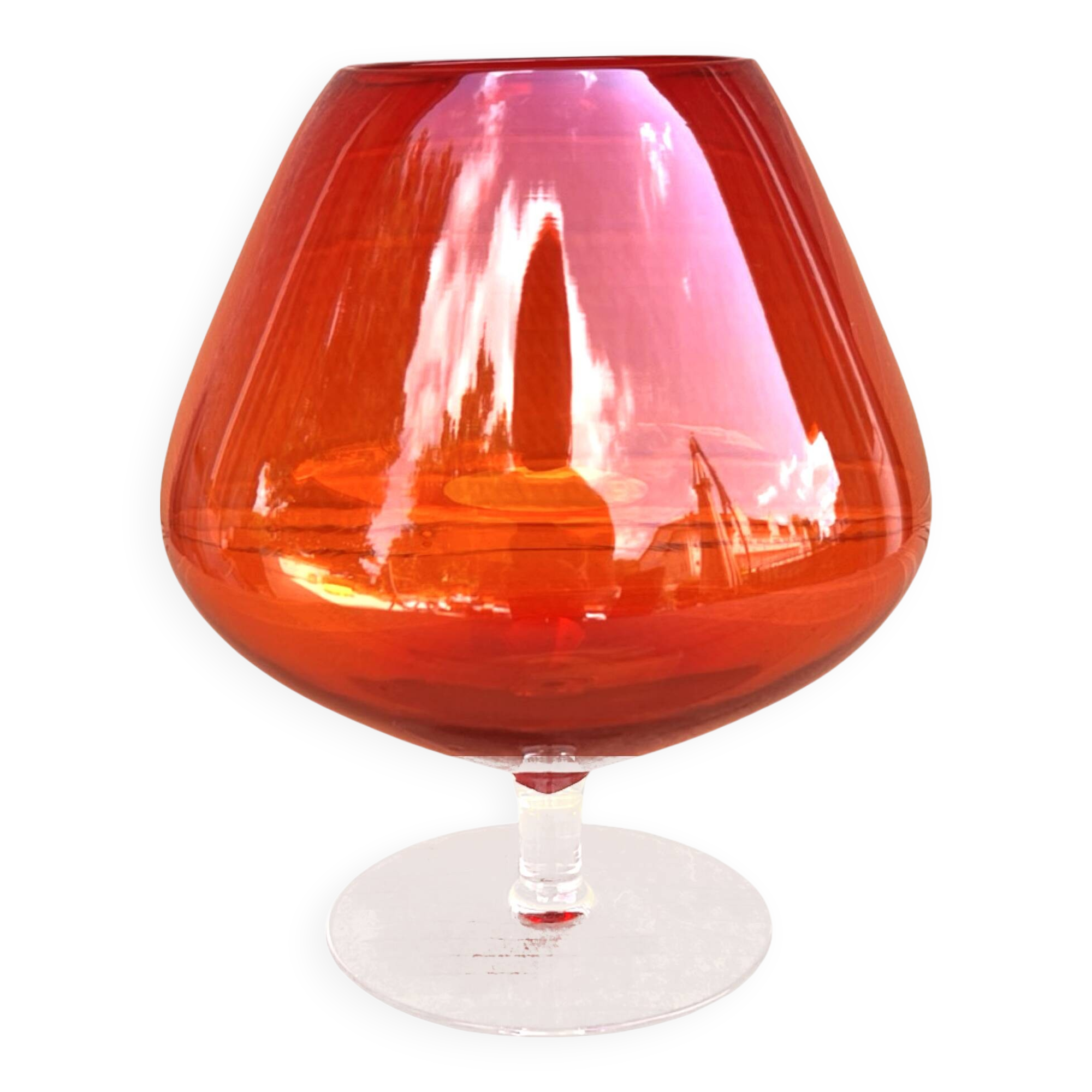 Large cup vase HSG Ząbkowice designed by Ludwik Fiedorowicz Poland 1970s