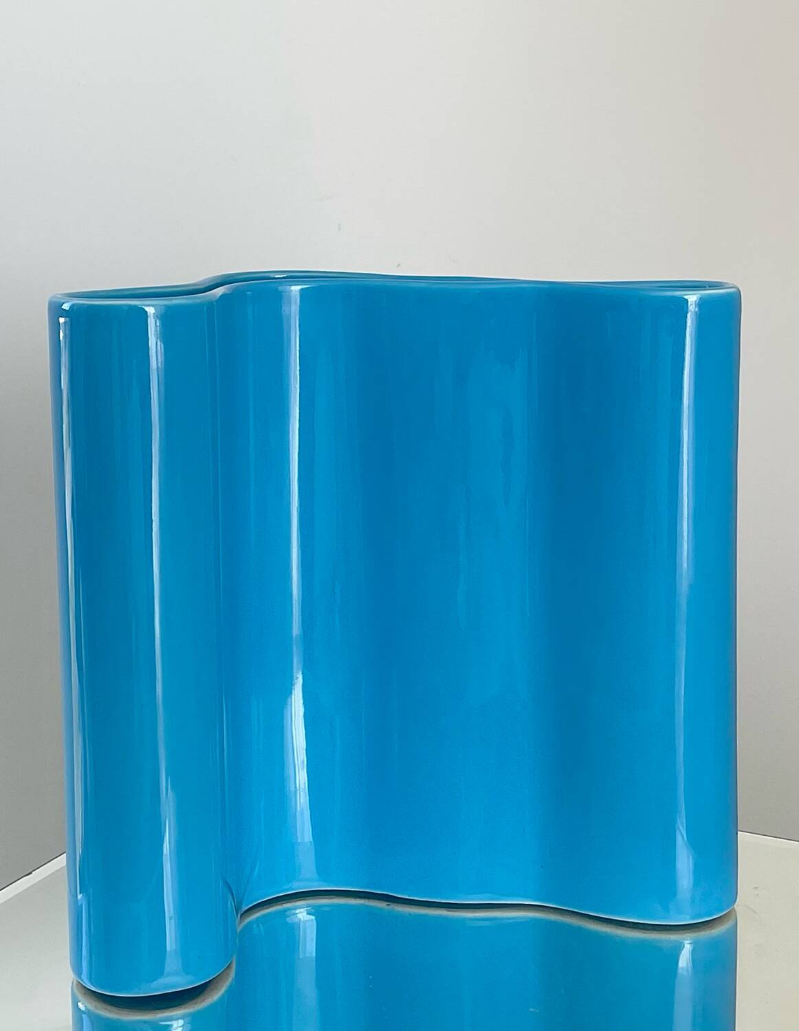 Biomorphic ceramic vase