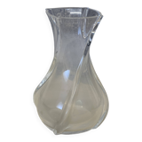 Baccarat twisted crystal vase