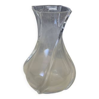 Baccarat twisted crystal vase