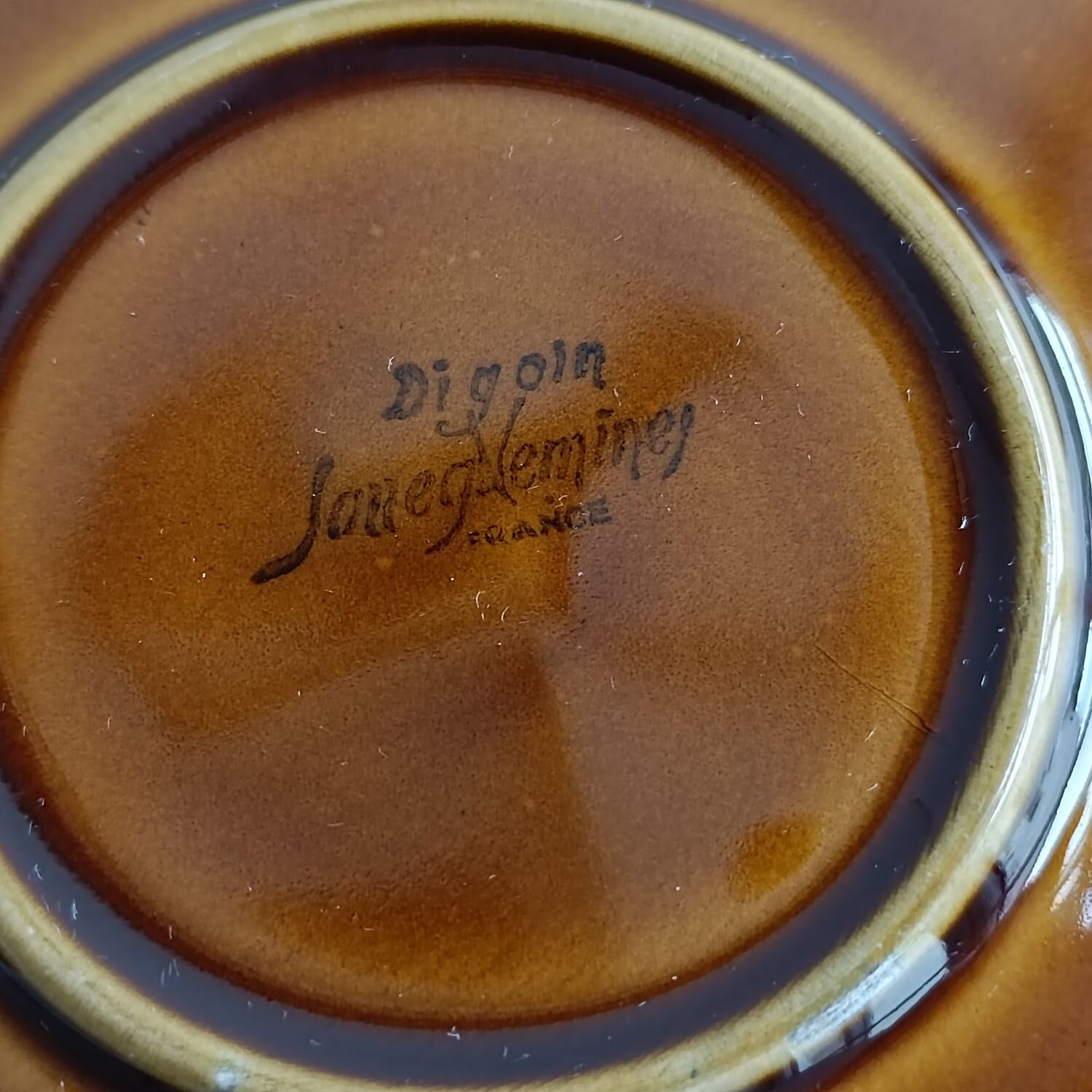 Two saucers Sarreguemines