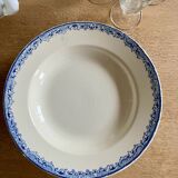 Set of 6 Fontanges Sarreguemines soup plates