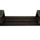 Minimalist vintage sofa design in wengé wood solid slatted bench