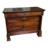 Empire column chest of drawers – early 19th century